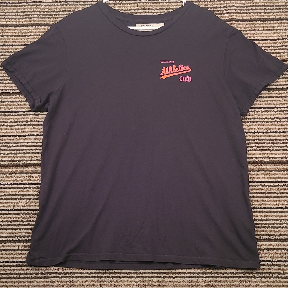 PASADENA LEISURE CLUB Athletics Black Cotton USA Mens XL Short Sleeve T‎ Shirt
